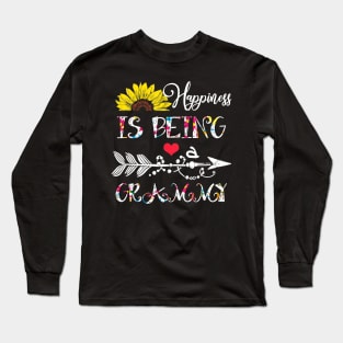 Happiness is being a grammy mothers day gift Long Sleeve T-Shirt